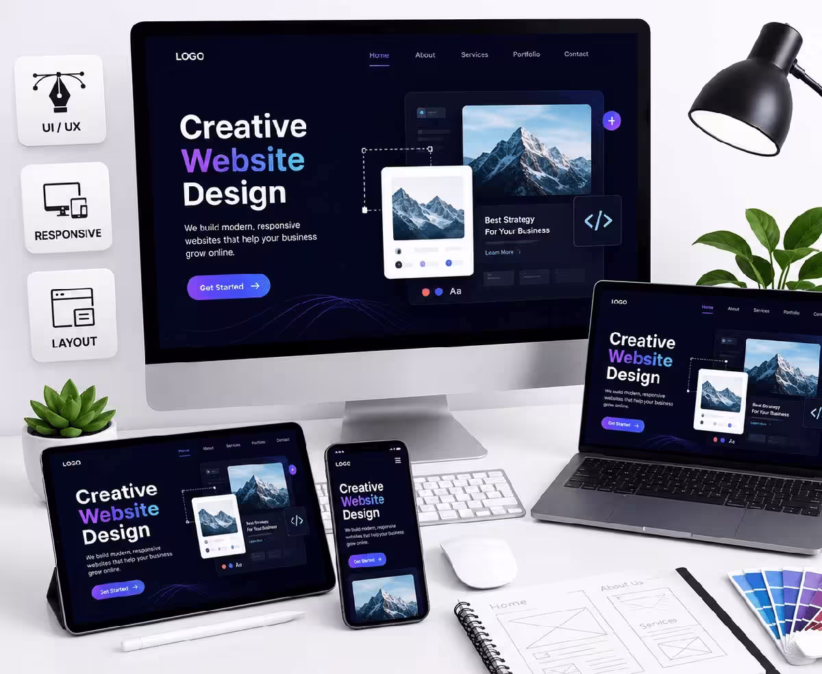 Professional Website Design Services by Fine Digitals